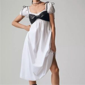 Pilcro faux leather micro bustier